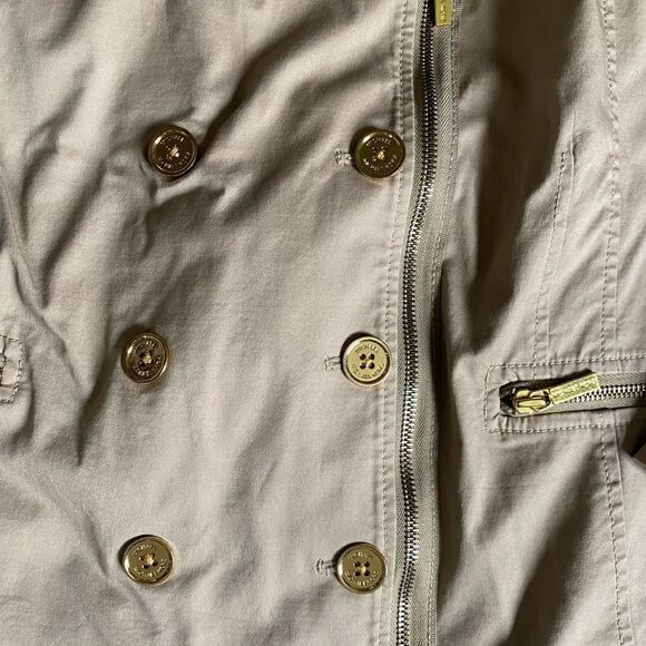 Michael Michael Kors Tan Button Front Jacket - Picture 3 of 12